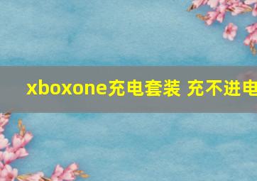 xboxone充电套装 充不进电